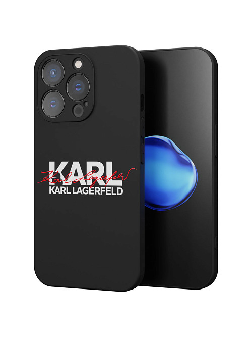 Силиконовый чехол для Apple iPhone 14 Pro "NOVEL: Lagerfeld V.2"