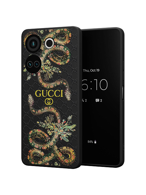 Силиконовый чехол для Tecno Camon 20 Pro (4G) "NOVEL: Gucci"