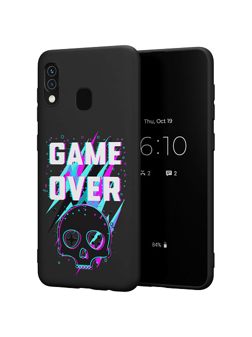 Силиконовый чехол для Samsung Galaxy A30 "Game over"