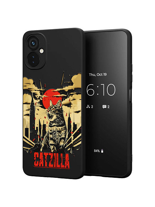 Силиконовый чехол для Tecno Spark 9 Pro "Catzilla"