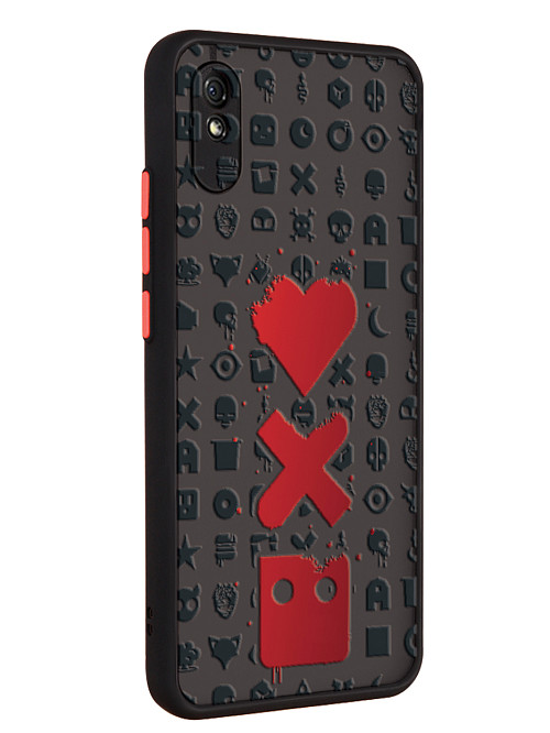 Противоударный чехол для Xiaomi Redmi 9A "Love Death Robots"
