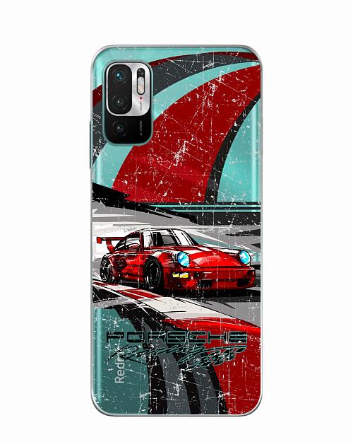 Силиконовый чехол для Xiaomi Redmi Note 10T/Poco M3 Pro Porsche 911