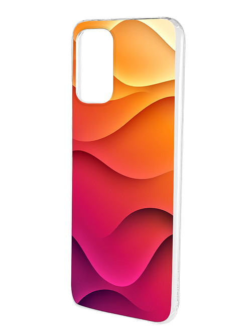 Силиконовый чехол для Xiaomi Redmi Note 10S "Розовые волны"