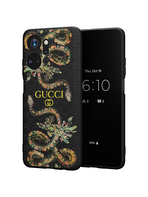 Силиконовый чехол для Honor X7a "NOVEL: Gucci"