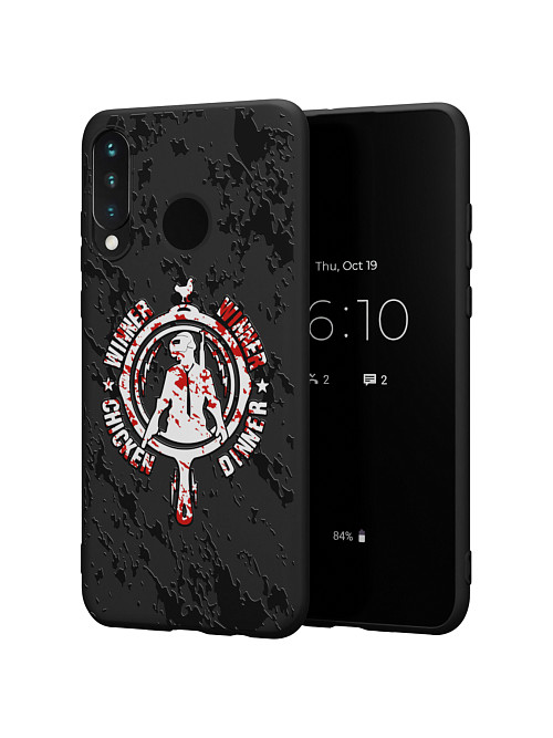 Силиконовый чехол для Huawei P30 Lite "NOVEL: PUBG winner"