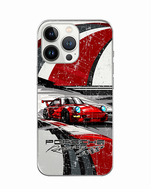 Силиконовый чехол для Apple iPhone 13 Pro Porsche 911