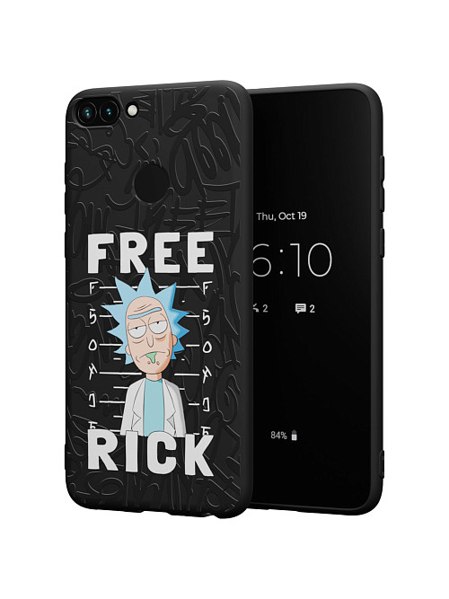 Силиконовый чехол для Huawei P Smart (2018) "NOVEL: Free Rick"