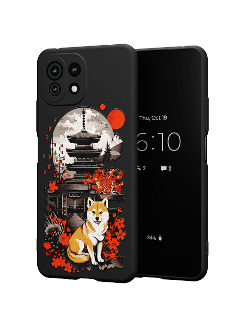 Силиконовый чехол для Xiaomi Mi 11 Lite "Сиба-ину"