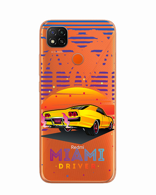 Силиконовый чехол для Xiaomi Redmi 9C Miami driver