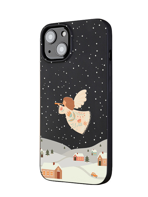 Силиконовый чехол для Apple iPhone 13 Рождественский ангел