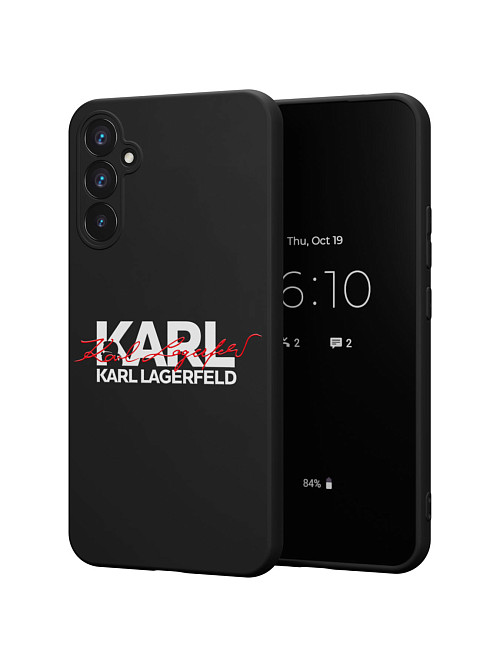 Силиконовый чехол для Samsung Galaxy A34 (5G) "NOVEL: Lagerfeld V.2"