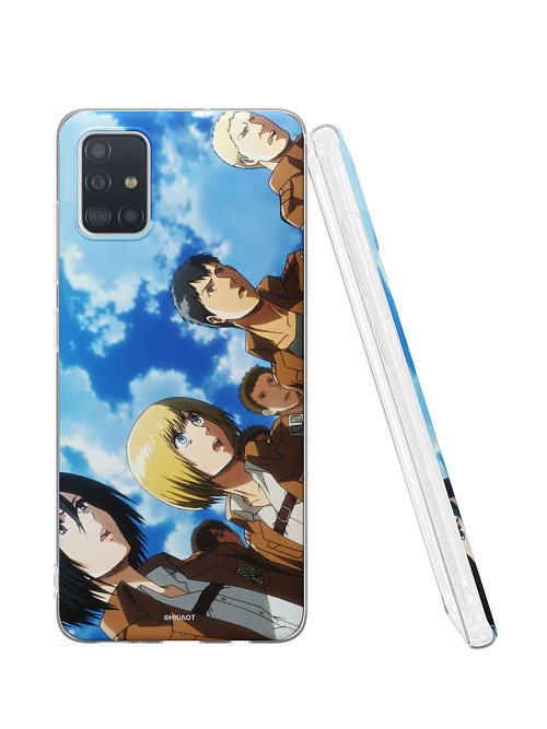 Силиконовый чехол для Samsung Galaxy A51 (4G) "AOT: Микаса, Армин, Райнер" Силиконовый чехол для Samsung Galaxy A51 (4G) "AOT: Микаса, Армин, Райнер"