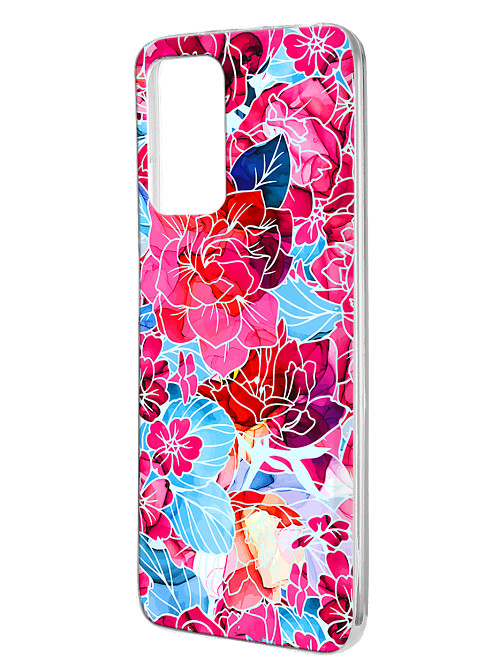 Силиконовый чехол для Xiaomi Redmi 10 Розовые цветы