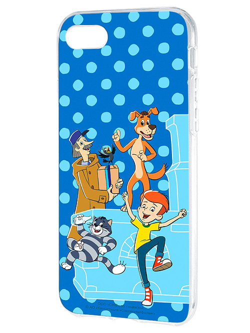 Силиконовый чехол для Apple iPhone 7 "Простоквашино: Дядя Фёдор и друзья"