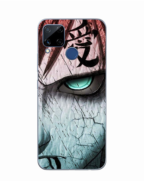 Силиконовый чехол для Realme C15 Naruto Shippuden - Gaara grimm face