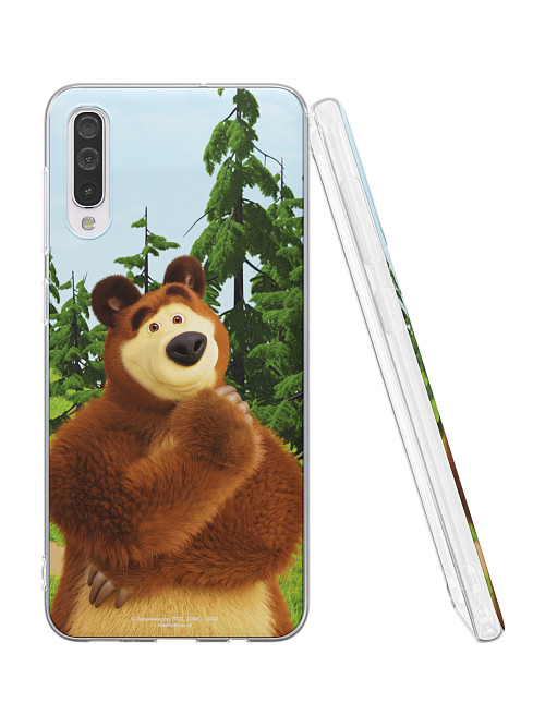 Силиконовый чехол для Samsung Galaxy A30s "Маша и медведь: Миша"