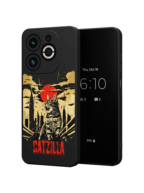 Силиконовый чехол для Infinix SMART 8 PLUS "Catzilla"