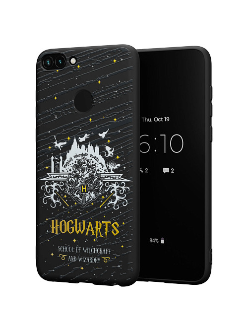 Силиконовый чехол для Huawei P Smart (2018) "NOVEL: Хогвартс"