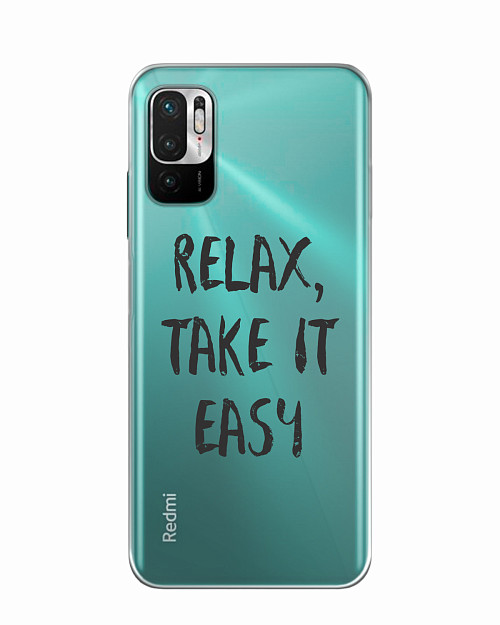 Силиконовый чехол для Xiaomi Redmi Note 10T/Poco M3 Pro Relax, take it easy