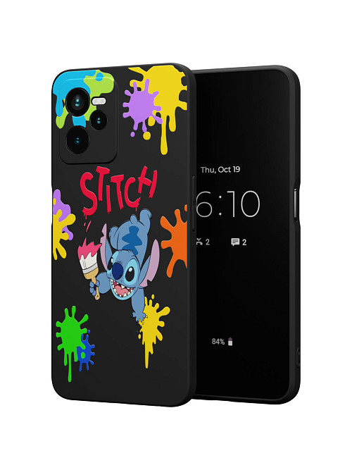 Силиконовый чехол для Realme C35 "NOVEL: Stitch paints"