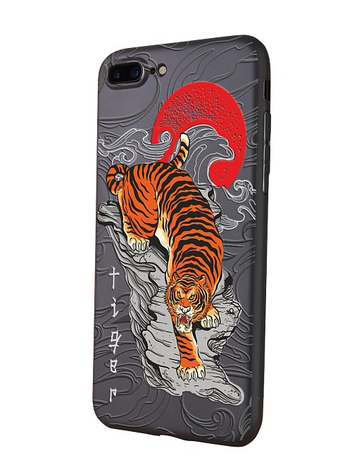 Силиконовый чехол для Apple iPhone 7 Plus "Китайский тигр"