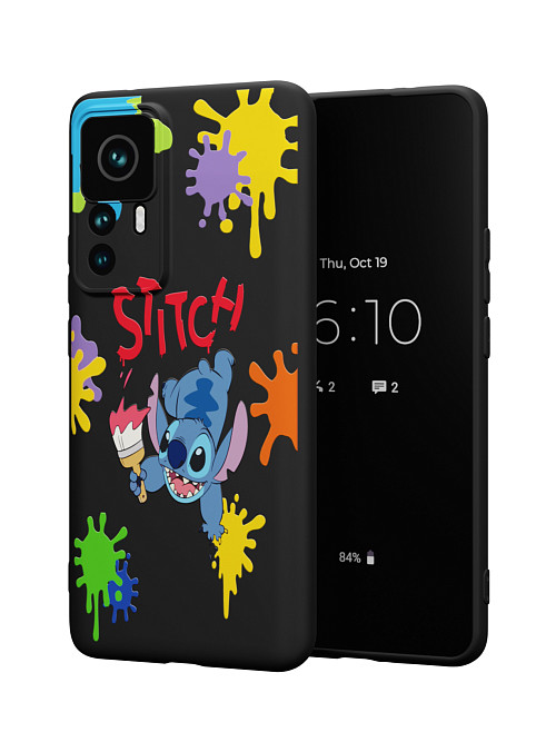 Силиконовый чехол для Xiaomi 12T Pro "NOVEL: Ститч paints"