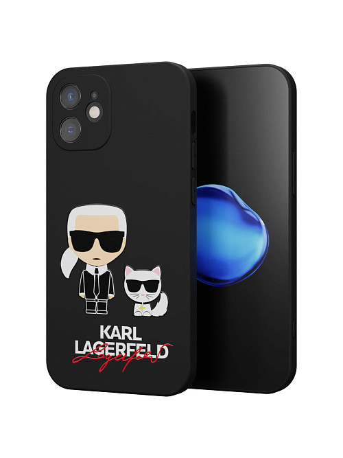 Силиконовый чехол для Apple iPhone 12 mini "NOVEL: Lagerfeld"