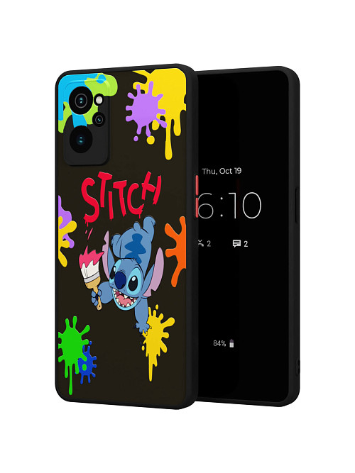 Противоударный чехол для realme 9i "NOVEL: Stitch paints"