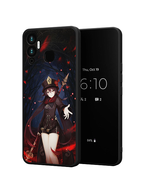 Силиконовый чехол для Infinix Hot 12 Play "Genshin Impact: Ху Тао"