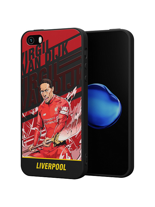 Силиконовый чехол для Apple iPhone SE (2016) "NOVEL: Liverpool"