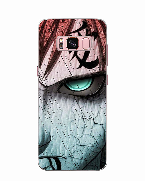 Силиконовый чехол для Samsung Galaxy S8 Naruto Shippuden - Gaara grimm face