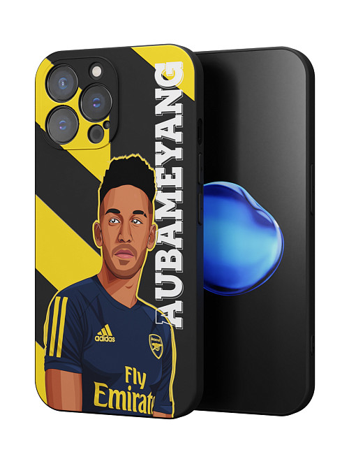 Силиконовый чехол для Apple iPhone 15 Pro Max "NOVEL: Boateng"