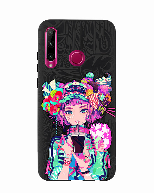 Силиконовый чехол для Honor 10i Lolipop girl