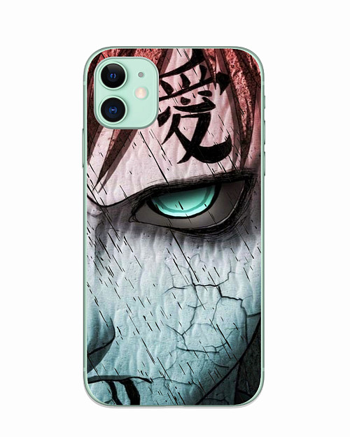 Силиконовый чехол для Apple iPhone 11 "Naruto Shippuden - Gaara grimm face"