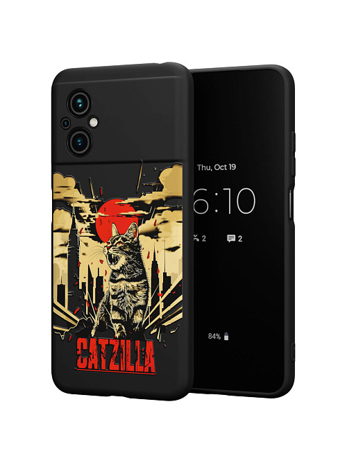 Силиконовый чехол для Poco M5 "Catzilla"