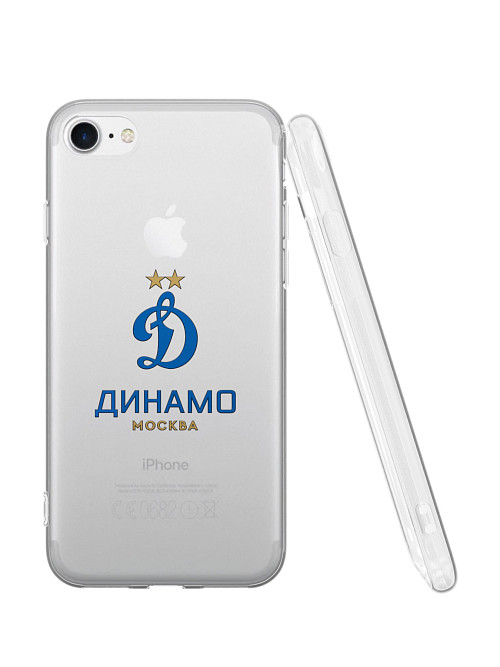 Силиконовый чехол для Apple iPhone 8 "Динамо: Логотип клуба"