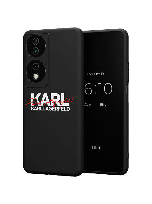 Силиконовый чехол для Honor X7b "NOVEL: Lagerfeld V.2"