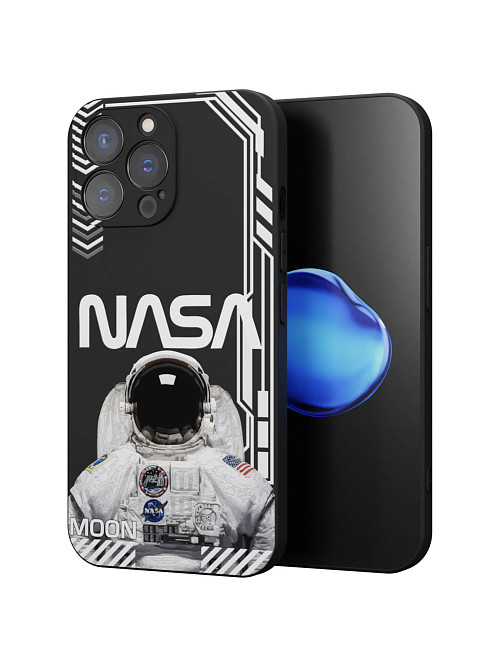 Силиконовый чехол для Apple iPhone 14 Pro Max "NOVEL: Космонавт"