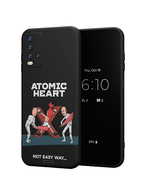 Силиконовый чехол для Xiaomi Redmi 9T "Atomic Heart: Not Easy Way"