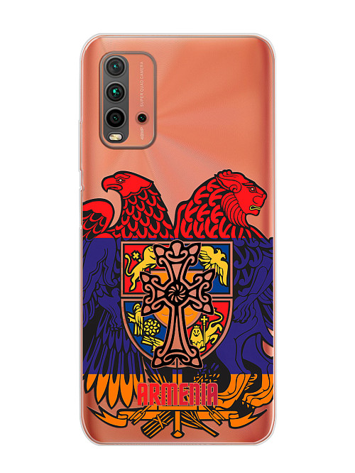 Силиконовый чехол для Xiaomi Redmi 9T "Армения Герб"