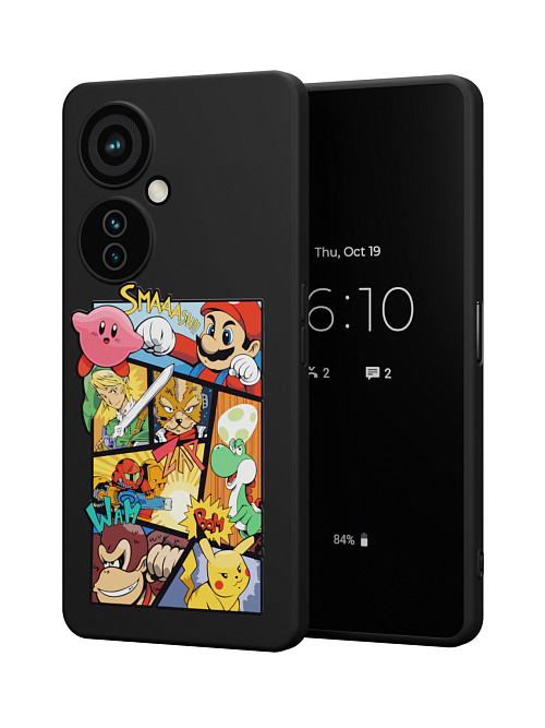 Силиконовый чехол для OnePlus Nord CE 3 Lite (5G) "NOVEL: Игры нинтендо"