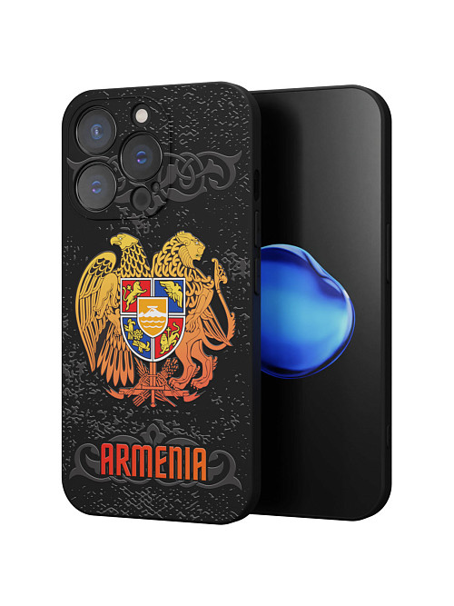 Силиконовый чехол для Apple iPhone 13 Pro "Герб Армении"