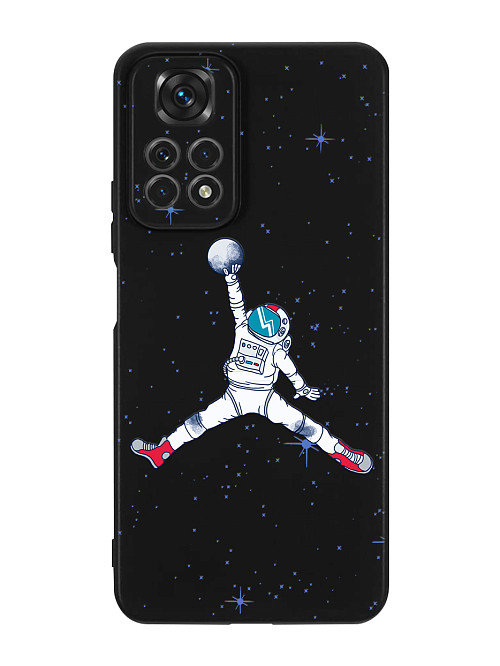 Силиконовый чехол для Xiaomi Redmi Note 11S (4G) Космический баскетбол