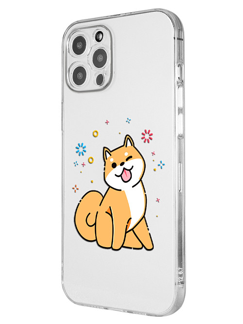 Силиконовый чехол для Apple iPhone 12 Pro Max Собака Сиба-ину