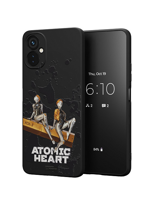 Силиконовый чехол для Tecno Spark 9 Pro "Atomic Heart: Боевые близняшки"