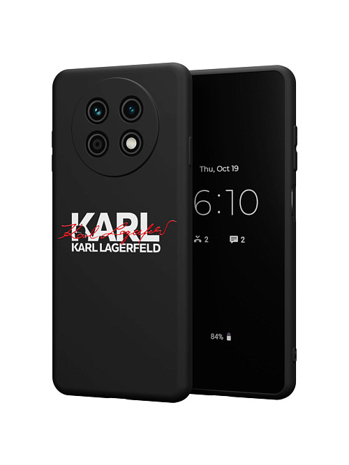 Силиконовый чехол для Huawei Enjoy 60X "NOVEL: Lagerfeld V.2"