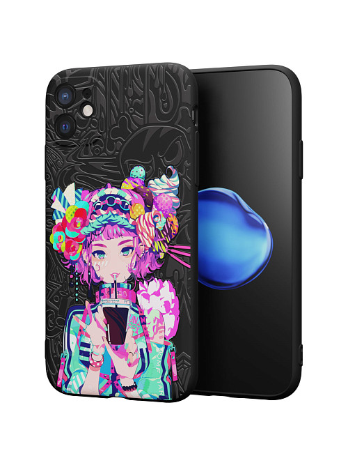 Силиконовый чехол для Apple iPhone 11 "Lolipop girl"