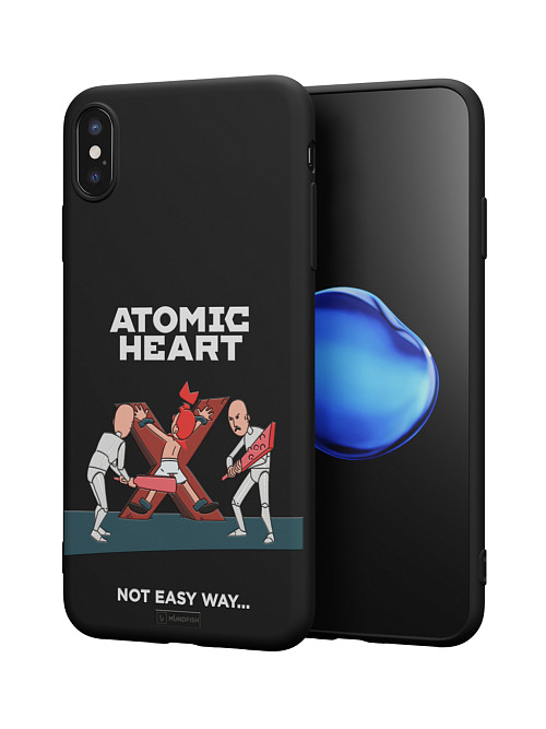 Силиконовый чехол для Apple iPhone Xs Max "Atomic Heart: Not Easy Way"