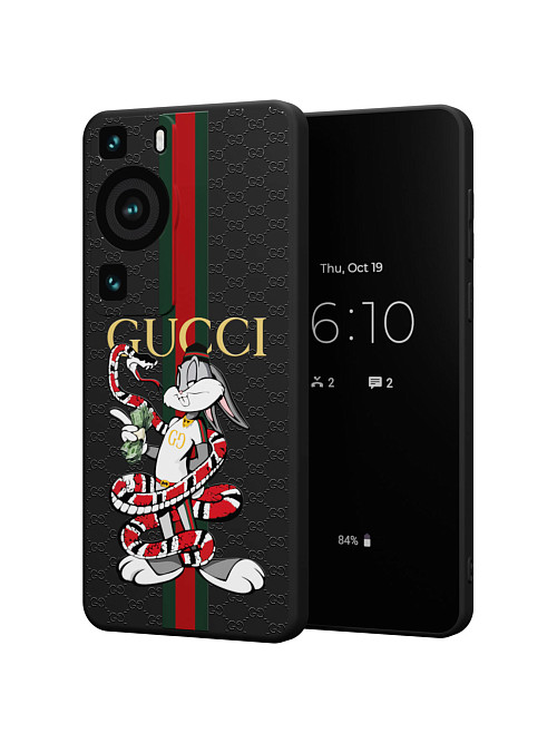 Силиконовый чехол для Huawei P60 Pro "NOVEL: Багз Банни Gucci"