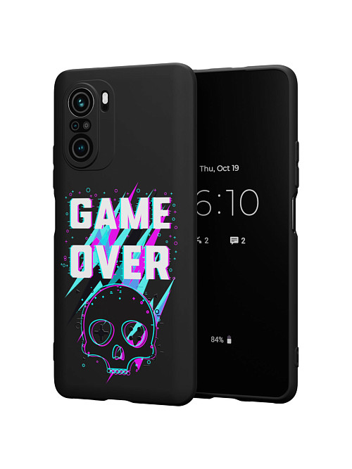 Силиконовый чехол для Poco F3 "Game over"